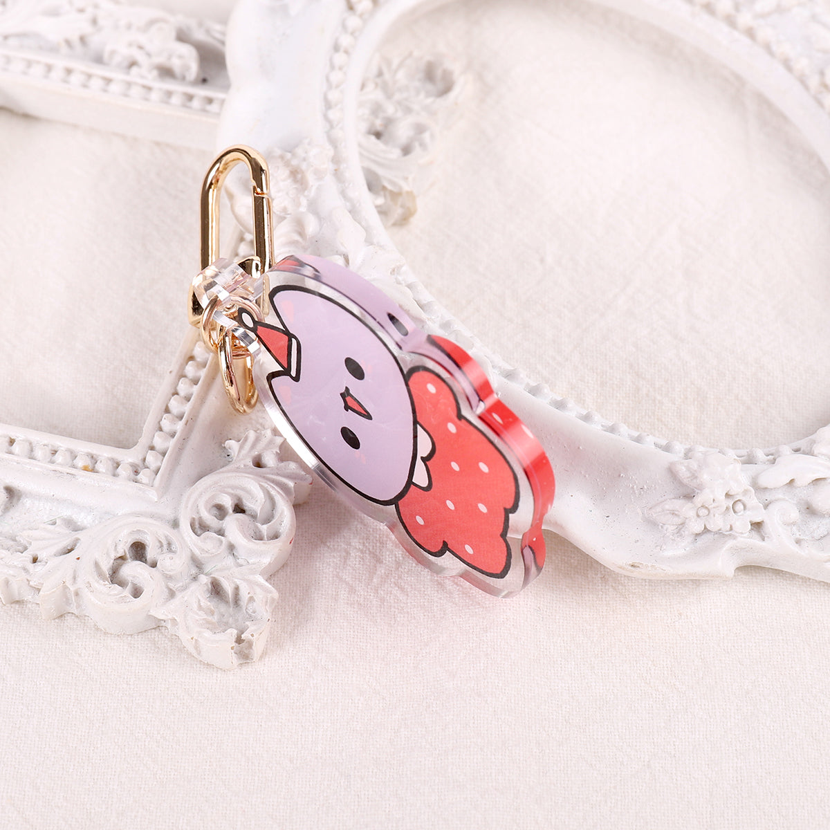 Santa Miuu Cat KeyChain For Christmas