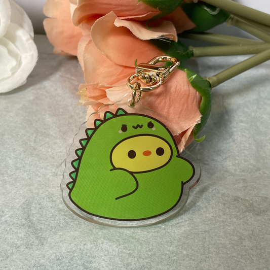 Dinosaur Hat Joy Acrylic Key Chain