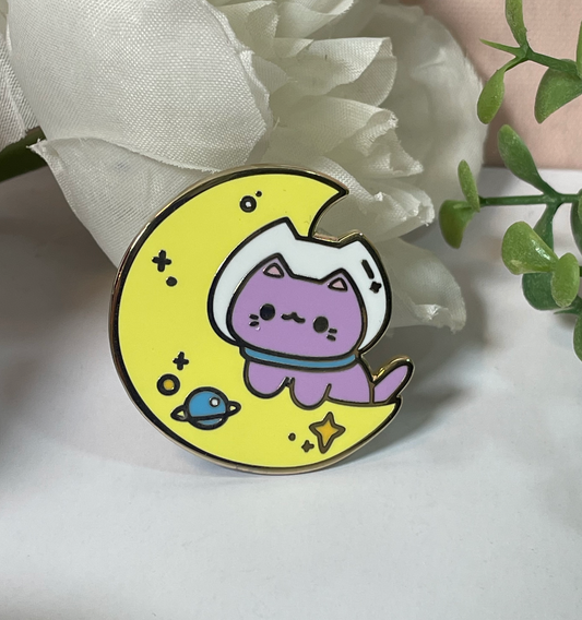 Cute Cosmic Kitty Miuu Enamel Pin