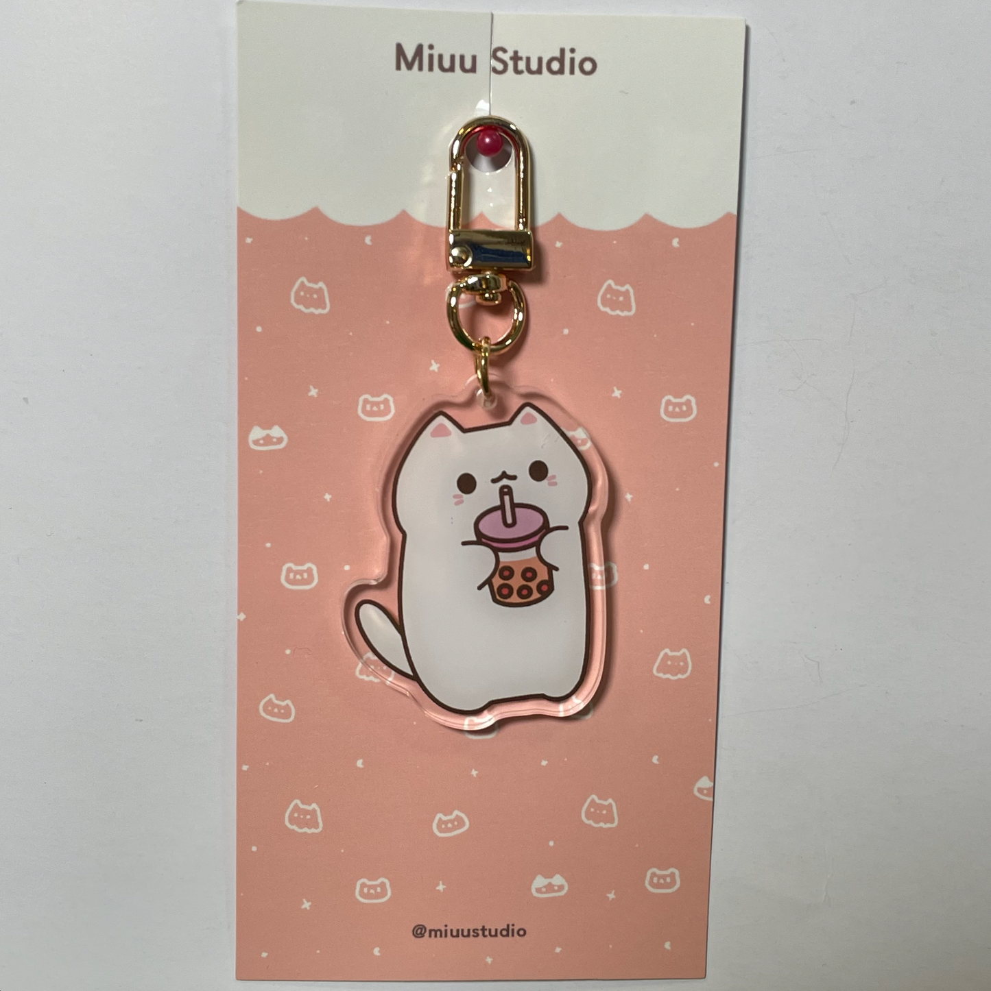 Miyomi Drinking Boba Acrylic Key Chain